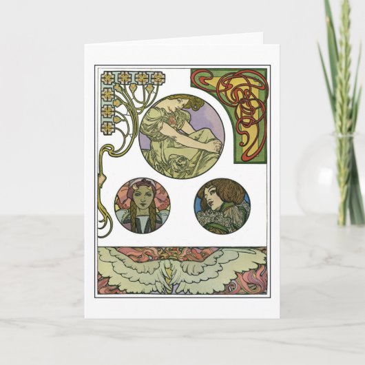 Art Nouveau Style, Mucha Kaart (Voorkant)