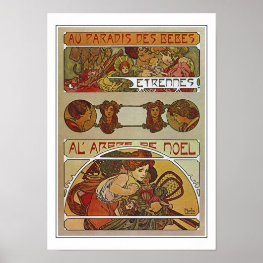 Art Nouveau Style, Mucha Poster (Voorkant)