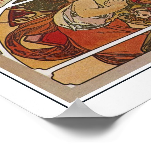Art Nouveau Style, Mucha Poster (Hoek)