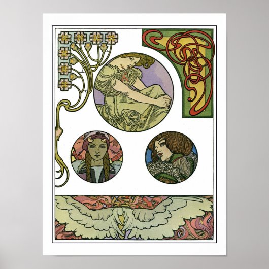 Art Nouveau Style, Mucha Poster (Voorkant)