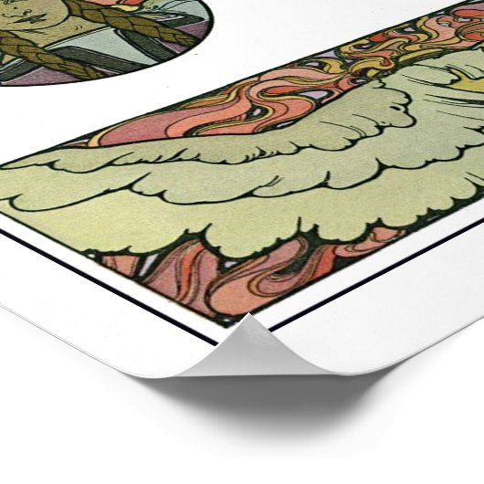 Art Nouveau Style, Mucha Poster (Hoek)