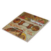 Art Nouveau Style, Mucha Tegeltje (Zijkant)