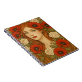 Art nouveau style spiral photo notebook notitieboek (Rechterzijde)