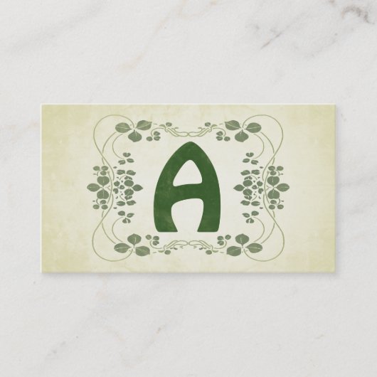 Art Nouveau Style Visitekaartje (Voorkant)