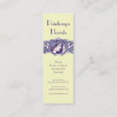 Art Nouveau Style-Visitekaartje voor Florist-winke Mini Visitekaartje (Achterkant)