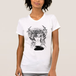Art Nouveau Style Witch T-shirt