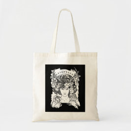 Art Nouveau Style Witch Tote Bag