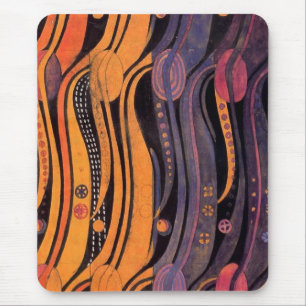 Art Nouveau Stylized Tulips - Mousepad Muismat