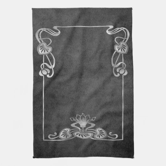 Art nouveau suede look elegant Sily Gretus Theedoek (Verticaal)