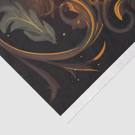 Art Nouveau Sun 1 Decoupage papier (Detail)