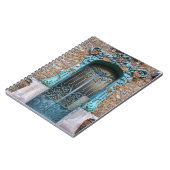 Art Nouveau Sunflower Deur nr. 14. - Notitieboek (Linkerzijde)