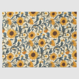 Art Nouveau Sunflower Tissue Paper – 10 lb, 17 "x2 Tissuepapier