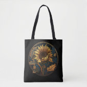 Art Nouveau Sunflower Tote Bag (Voorkant)