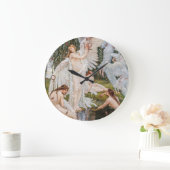  Art Nouveau Swan Maidens van W. Crane Grote Klok (Huis)