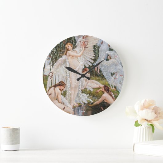 Art Nouveau Swan Maidens van W. Crane Grote Klok (Huis)