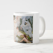  Art Nouveau Swan Maidens van W. Crane Grote Koffiekop (Voorkant rechts)
