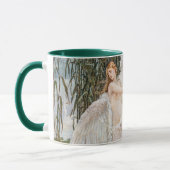 Art Nouveau Swan Maidens van W. Crane Mok (Links)