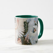 Art Nouveau Swan Maidens van W. Crane Mok (Voorkant rechts)