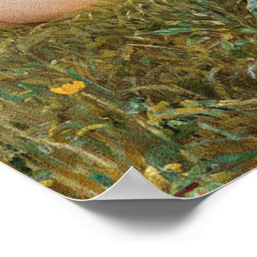  Art Nouveau Swan Maidens van W. Crane Poster (Hoek)