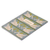 Art Nouveau Swan Pattern Journal Notitieboek (Linkerzijde)