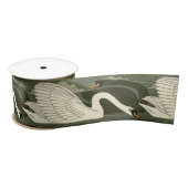  Art Nouveau Swans Frieze Satijnen Lint (Spoel)