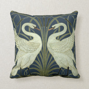  Art Nouveau Swans van Walter Crane Kussen