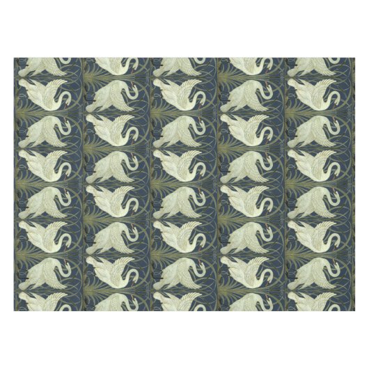  Art Nouveau Swans van Walter Crane Tafelkleed (Voorkant (Horizontaal))