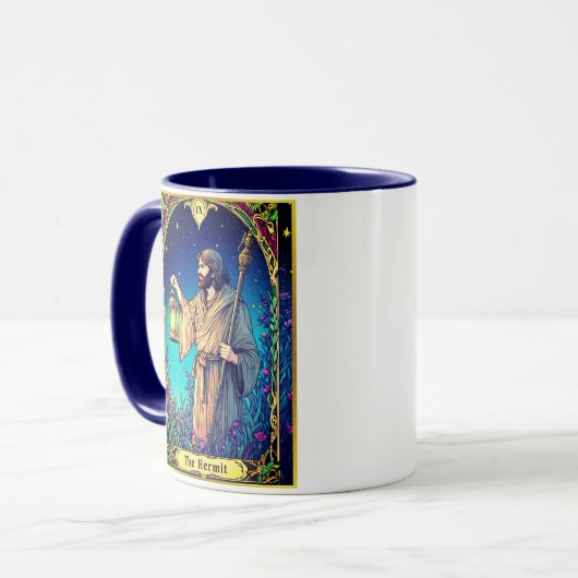 Art Nouveau Tarot Card, The Hermit Mok (Voorkant links)