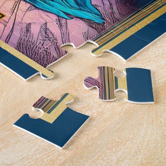 Art Nouveau Tarot, de Hogepriesteres Legpuzzel (Zijkant)