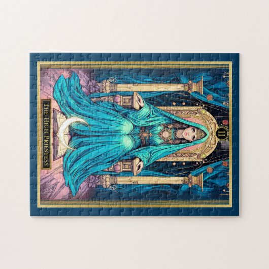 Art Nouveau Tarot, de Hogepriesteres Legpuzzel (Horizontaal)