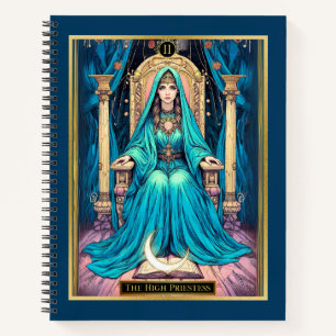 Art Nouveau Tarot, het High Priestess-dagboek Notitieboek