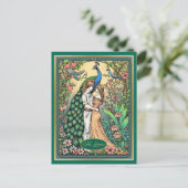Art Nouveau Tarot Kaart, de geliefden Briefkaart (Staand voorkant)