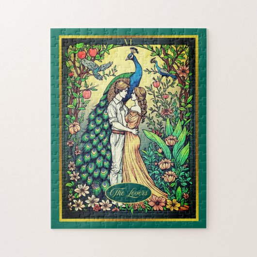 Art Nouveau Tarot Kaart, de geliefden Legpuzzel (Verticaal)