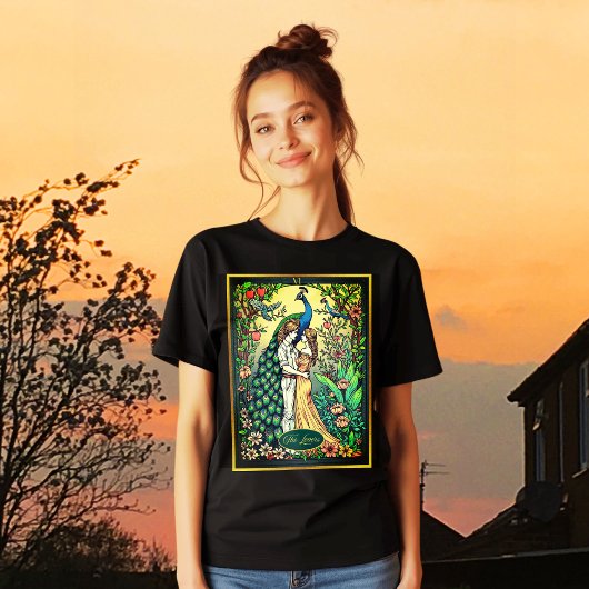 Art Nouveau Tarot Kaart, de geliefden Tri-Blend Shirt