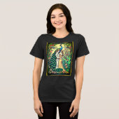 Art Nouveau Tarot Kaart, de geliefden Tri-Blend Shirt (Voorkant volledig)