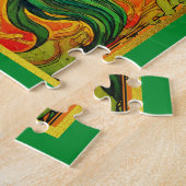 Art Nouveau Tarot Kaart De Wereld Legpuzzel (Zijkant)