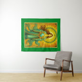 Art Nouveau Tarot Kaart De Wereld Wandkleed (In Situ (horizontaal))