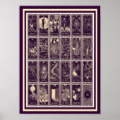  Art Nouveau Tarot Kaart Poster 12 x 16 (Voorkant)