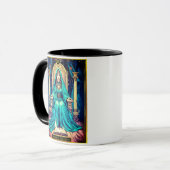 Art Nouveau Tarot, the High Priestess Mok (Voorkant links)