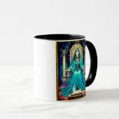 Art Nouveau Tarot, the High Priestess Mok (Voorkant rechts)