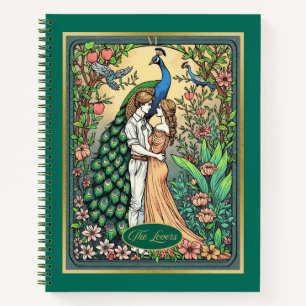 Art Nouveau Tarotkaart, De Geliefden Journaal  Notitieboek