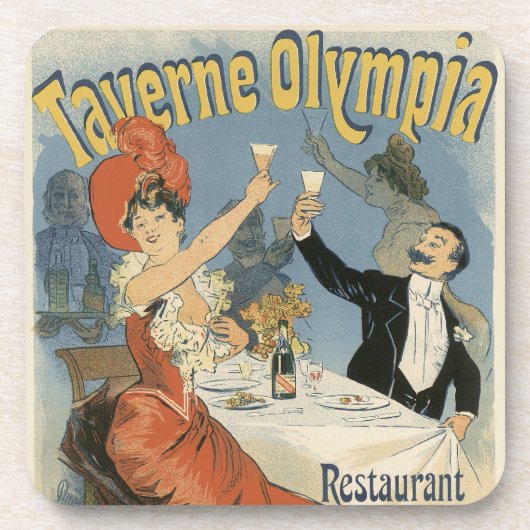  Art Nouveau, Taverne Olympia Restaurant Bier Onderzetter (Voorkant)