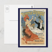 Art Nouveau, Taverne Olympia Restaurant Briefkaart (Voorkant / Achterkant)