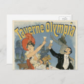  Art Nouveau, Taverne Olympia Restaurant Briefkaart (Voorkant / Achterkant)