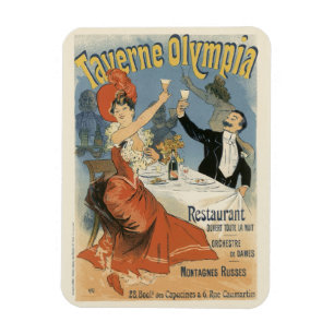  Art Nouveau, Taverne Olympia Restaurant Magneet