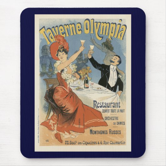 Art Nouveau, Taverne Olympia Restaurant Muismat (Voorkant)