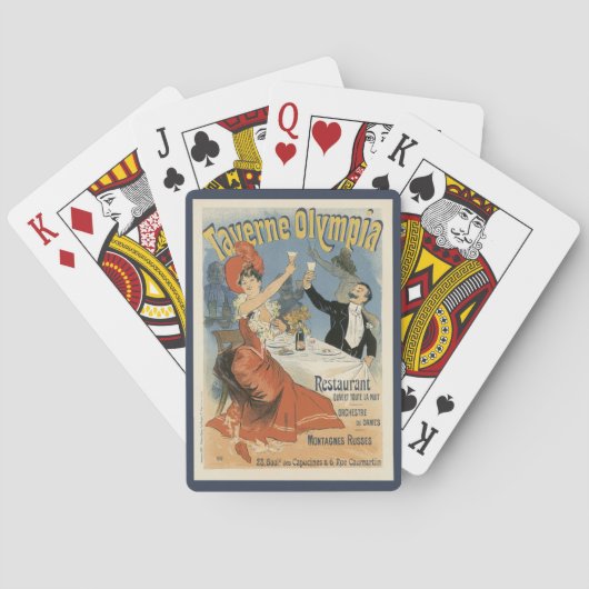  Art Nouveau, Taverne Olympia Restaurant Pokerkaarten (Achterkant)