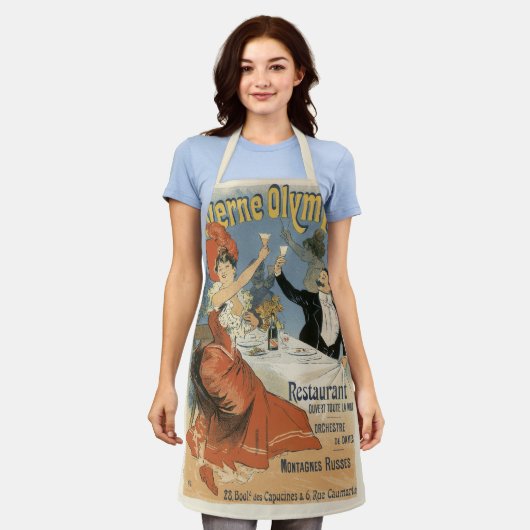  Art Nouveau, Taverne Olympia Restaurant Schort (Gedragen)