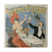  Art Nouveau, Taverne Olympia Restaurant Tegeltje (Voorkant)