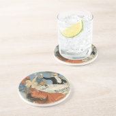  Art Nouveau, Taverne Olympia Restaurant Zandsteen Onderzetter (Zijkant)